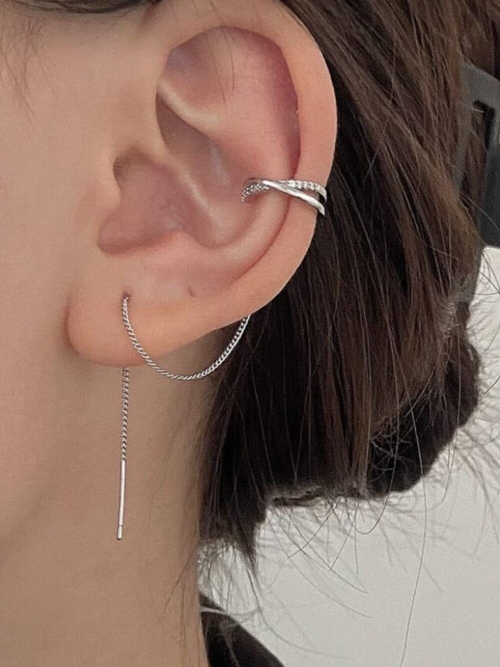 Diamond Hoop Earrings2094